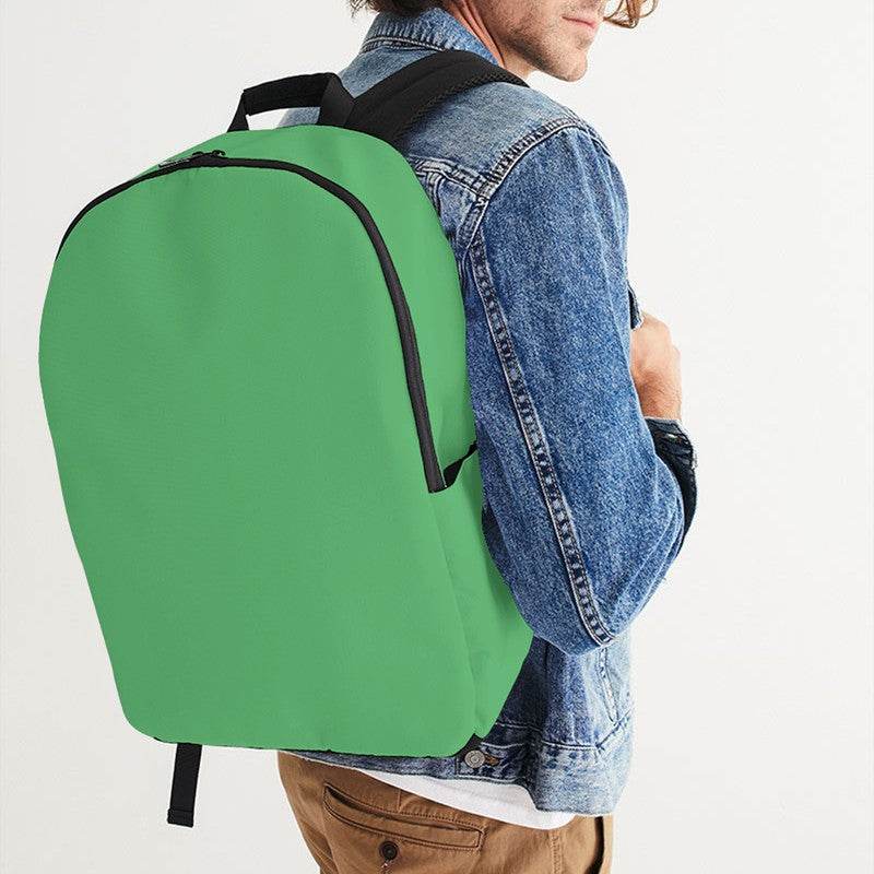 Medium-Light Medium Green Waterproof Backpack (G-ME-ML) - Man CloseUp