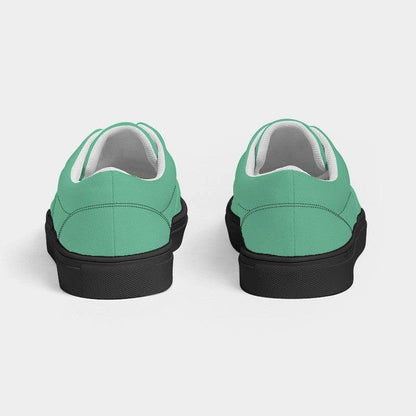 Medium-Light Medium Green Women's Canvas Sneakers (BGG2-ME-ML) - Back