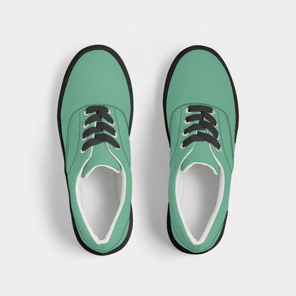 Medium-Light Medium Green Women's Canvas Sneakers (BGG2-ME-ML) - Top