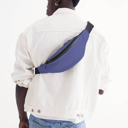 Medium-Light Medium Indigo Belt Bag (PUI3-ME-ML) - Man Back