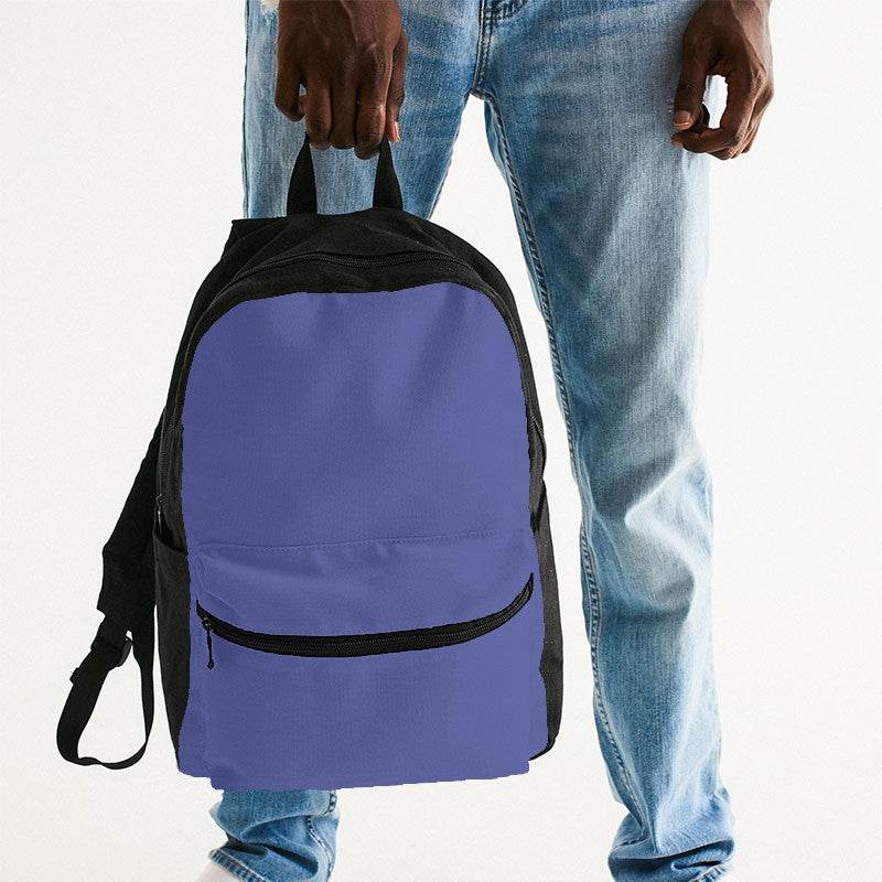 Medium-Light Medium Indigo Canvas Backpack (PUI3-ME-ML) - Man Holding