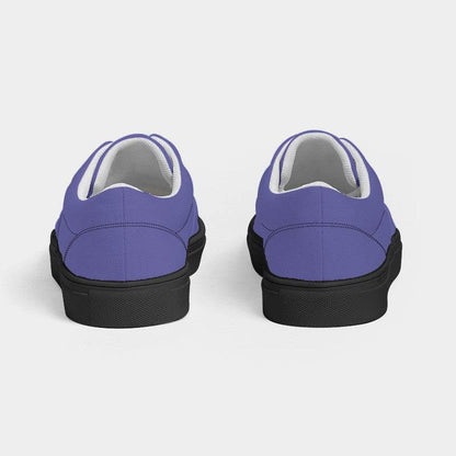 Medium-Light Medium Indigo Men's Canvas Sneakers (PUI2-ME-ML) - Back