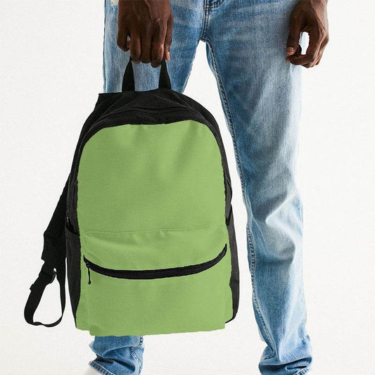 Medium-Light Medium Lime Canvas Backpack (GL3-ME-ML) - Man Holding