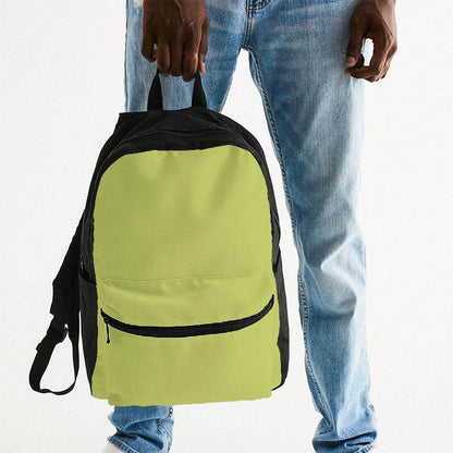 Medium-Light Medium Lime Canvas Backpack (LY1-ME-ML) - Man Holding