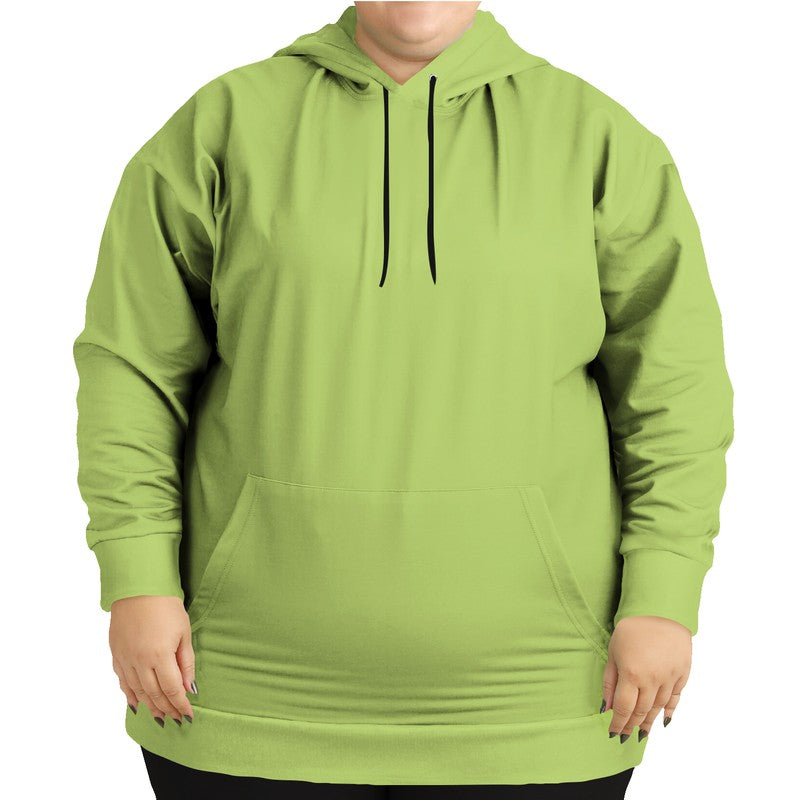 Medium-Light Medium Lime Hoodie PLUS (L-ME-ML) - Woman Front PLUS
