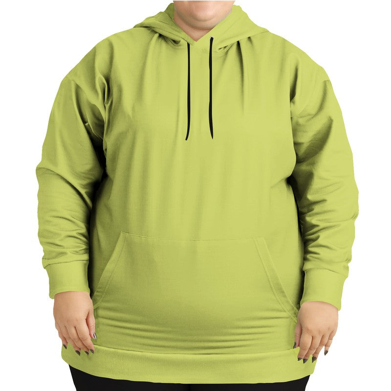 Medium-Light Medium Lime Hoodie PLUS (LY1-ME-ML) - Woman Front PLUS