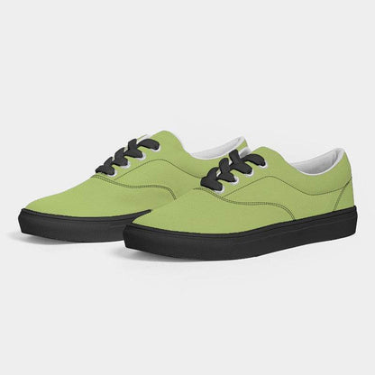 Medium-Light Medium Lime Men's Canvas Sneakers (L-ME-ML) - Side 3