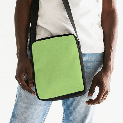 Medium-Light Medium Lime Messenger Pouch (GL3-ME-ML) - Man Front CloseUp