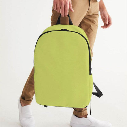 Medium-Light Medium Lime Waterproof Backpack (LY1-ME-ML) - Man Holding CloseUp