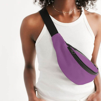 Medium-Light Medium Magenta Belt Bag (M-ME-ML) - Woman Front CloseUp