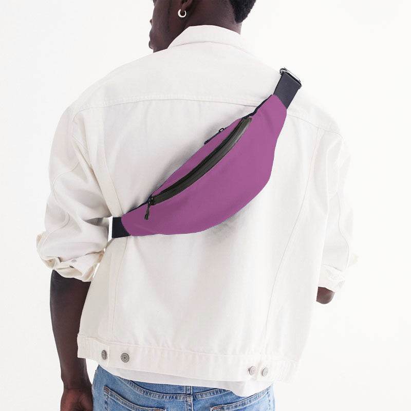 Medium-Light Medium Magenta Belt Bag (PIM3-ME-ML) - Man Back