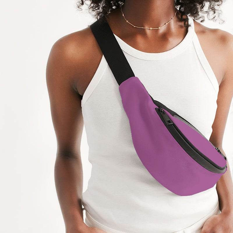 Medium-Light Medium Magenta Belt Bag (PIM3-ME-ML) - Woman Front CloseUp