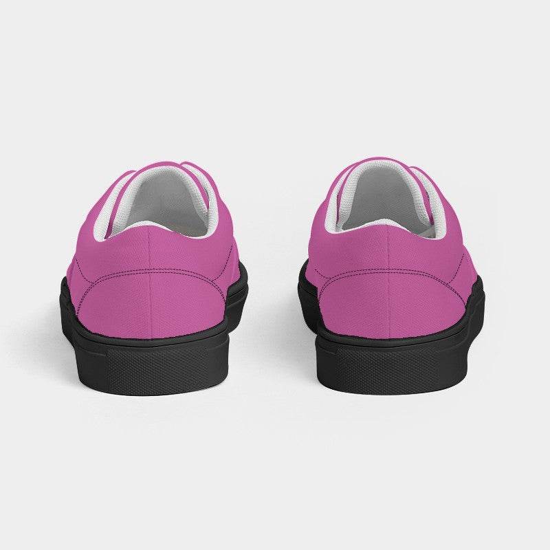 Medium-Light Medium Magenta Men's Canvas Sneakers (PIM2-ME-ML) - Back