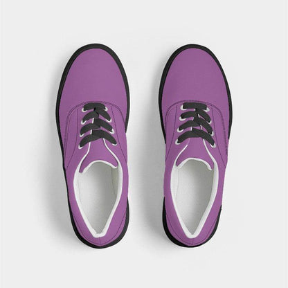 Medium-Light Medium Magenta Women's Canvas Sneakers (M-ME-ML) - Top