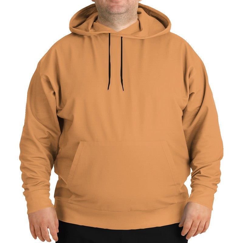 Medium-Light Medium Orange Hoodie PLUS (O-ME-ML) - Man Front PLUS