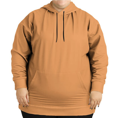 Medium-Light Medium Orange Hoodie PLUS (O-ME-ML) - Woman Front PLUS