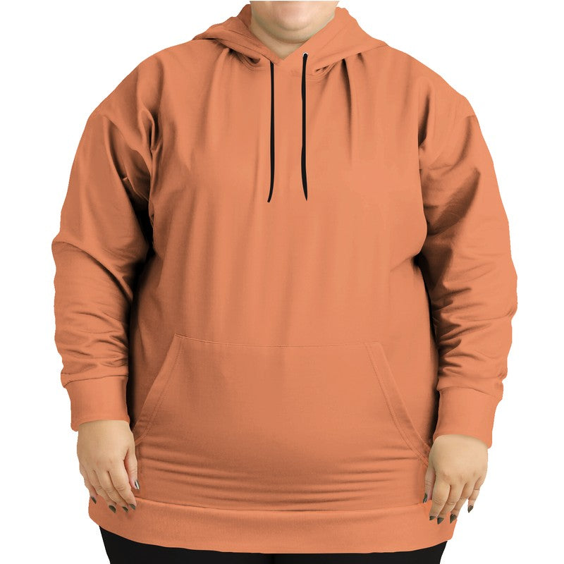 Medium-Light Medium Orange Hoodie PLUS (OR2-ME-ML) - Woman Front PLUS