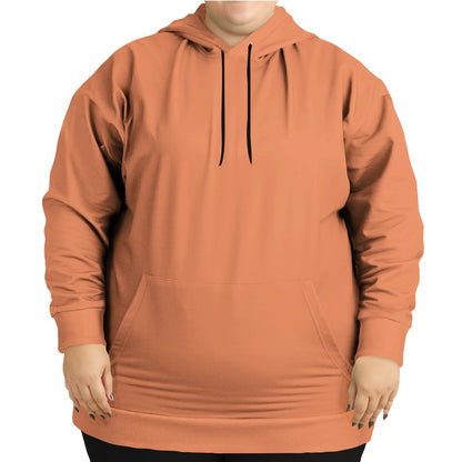Medium-Light Medium Orange Hoodie PLUS (OR2-ME-ML) - Woman Front PLUS
