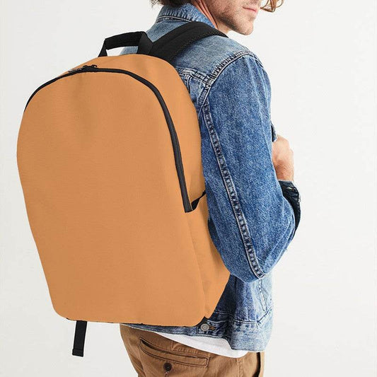 Medium-Light Medium Orange Waterproof Backpack (O-ME-ML) - Man CloseUp