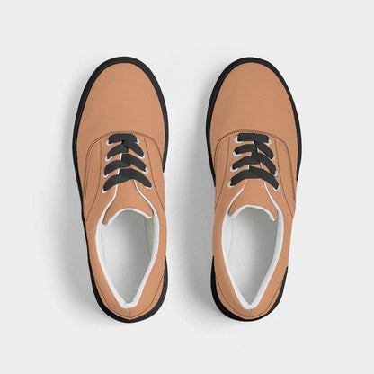 Medium-Light Medium Orange Women's Canvas Sneakers (OR1-ME-ML) - Top