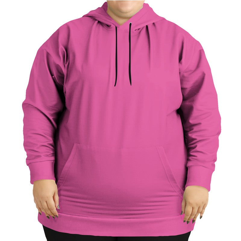 Medium-Light Medium Pink Hoodie PLUS (PIM1-ME-ML) - Woman Front PLUS