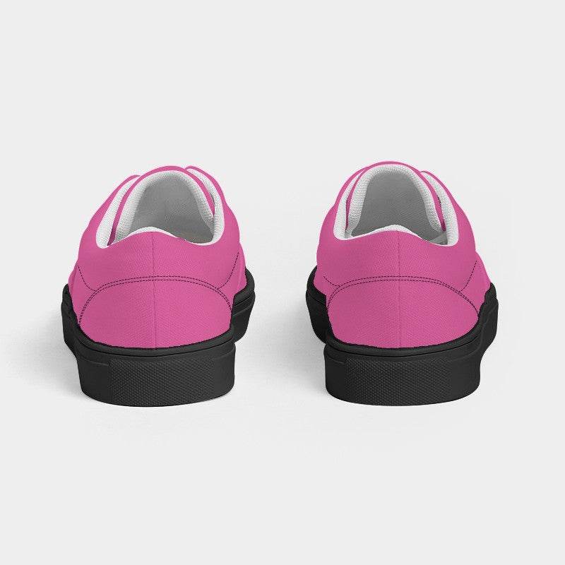 Medium-Light Medium Pink Men's Canvas Sneakers (PIM1-ME-ML) - Back