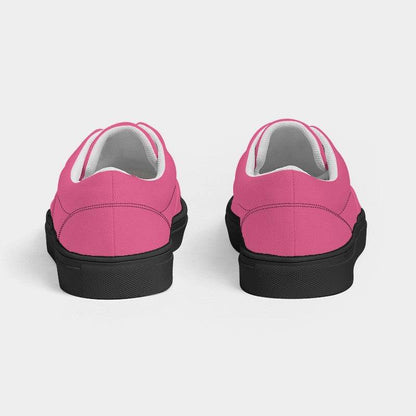 Medium-Light Medium Pink Women's Canvas Sneakers (PI-ME-ML) - Back