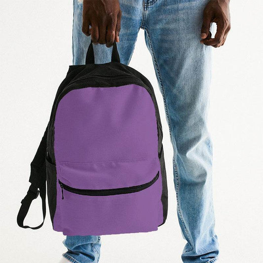 Medium-Light Medium Purple Canvas Backpack (MPU2-ME-ML) - Man Holding