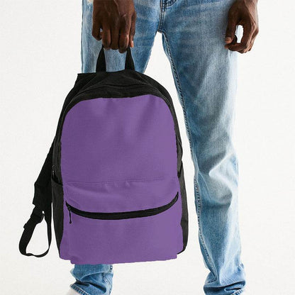 Medium-Light Medium Purple Canvas Backpack (MPU3-ME-ML) - Man Holding