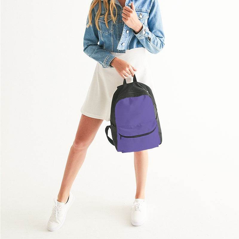 Medium-Light Medium Purple Canvas Backpack (PUI1-ME-ML) - Woman
