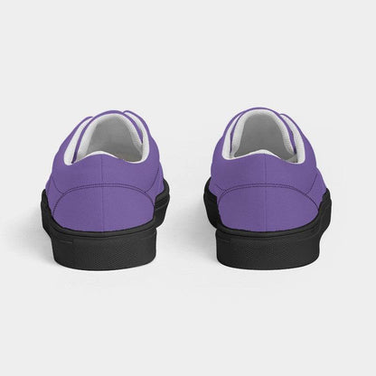 Medium-Light Medium Purple Men's Canvas Sneakers (PU-ME-ML) - Back