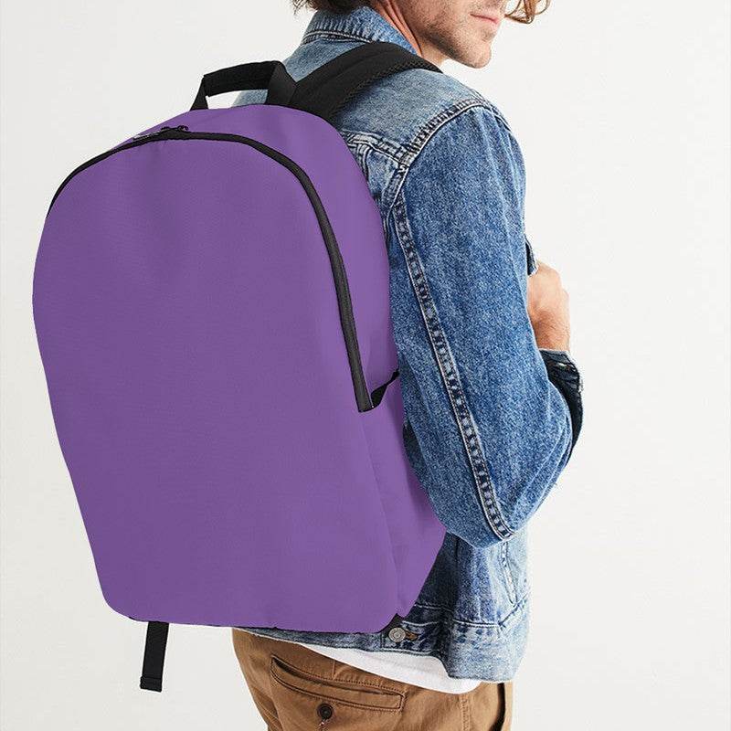 Medium-Light Medium Purple Waterproof Backpack (MPU3-ME-ML) - Man CloseUp