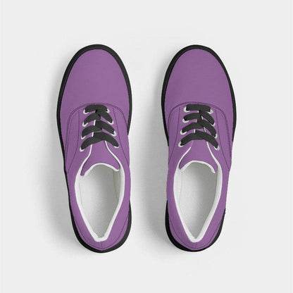Medium-Light Medium Purple Women's Canvas Sneakers (MPU1-ME-ML) - Top