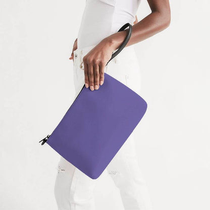 Medium-Light Medium Purple Zip Pouch (PUI1-ME-ML) - Side Holding