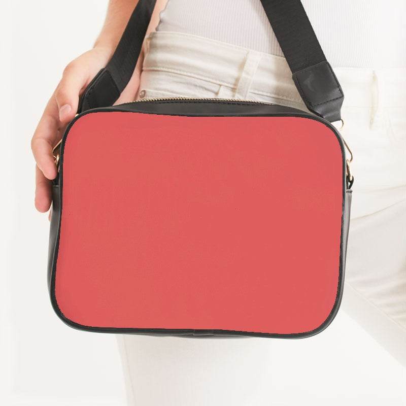 Medium-Light Medium Red Crossbody Bag (RPI1-ME-ML) - Woman Front CloseUp