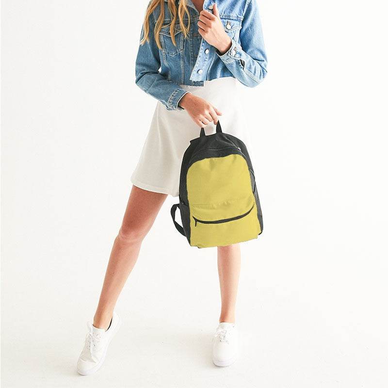 Medium-Light Medium Yellow Canvas Backpack (LY3-ME-ML) - Woman