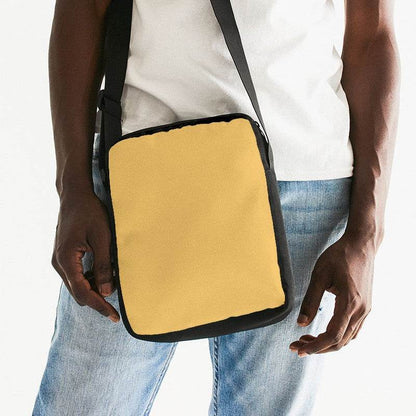 Medium-Light Medium Yellow Messenger Pouch (YO1-ME-ML) - Man Front CloseUp