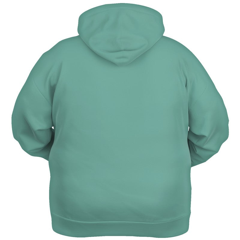 Medium-Light Muted Blue-Green Hoodie PLUS (BG-MU-ML) - Ghost Back PLUS