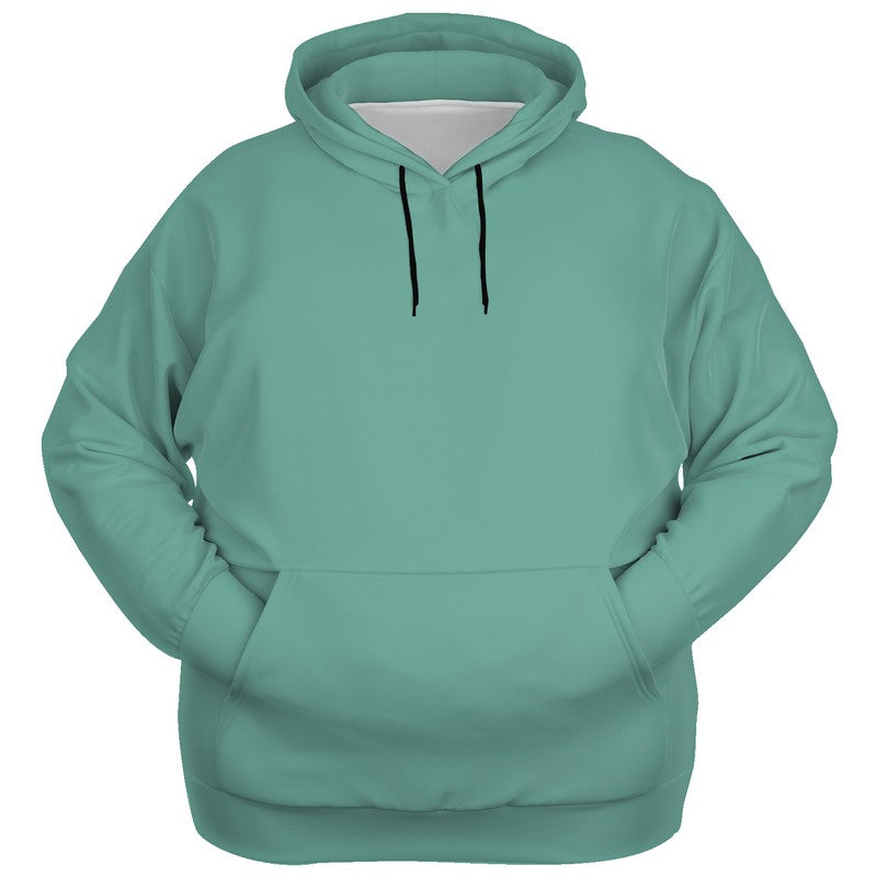 Medium-Light Muted Blue-Green Hoodie PLUS (BG-MU-ML) - Ghost Front PLUS