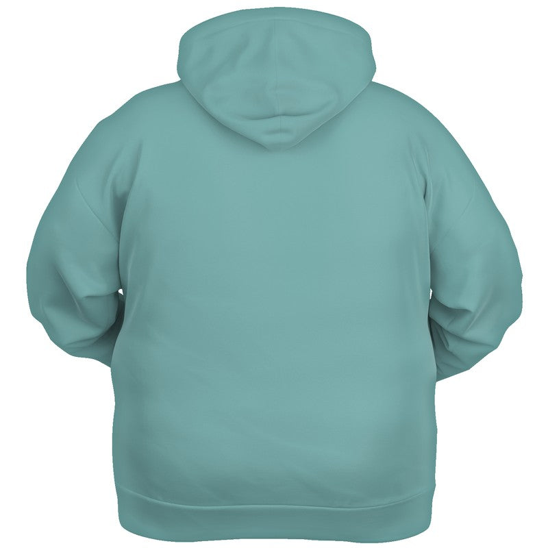 Medium-Light Muted Blue-Green Hoodie PLUS (CBG2-MU-ML) - Ghost Back PLUS