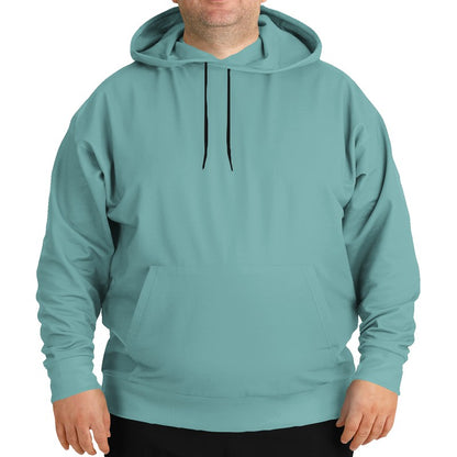 Medium-Light Muted Blue-Green Hoodie PLUS (CBG2-MU-ML) - Man Front PLUS