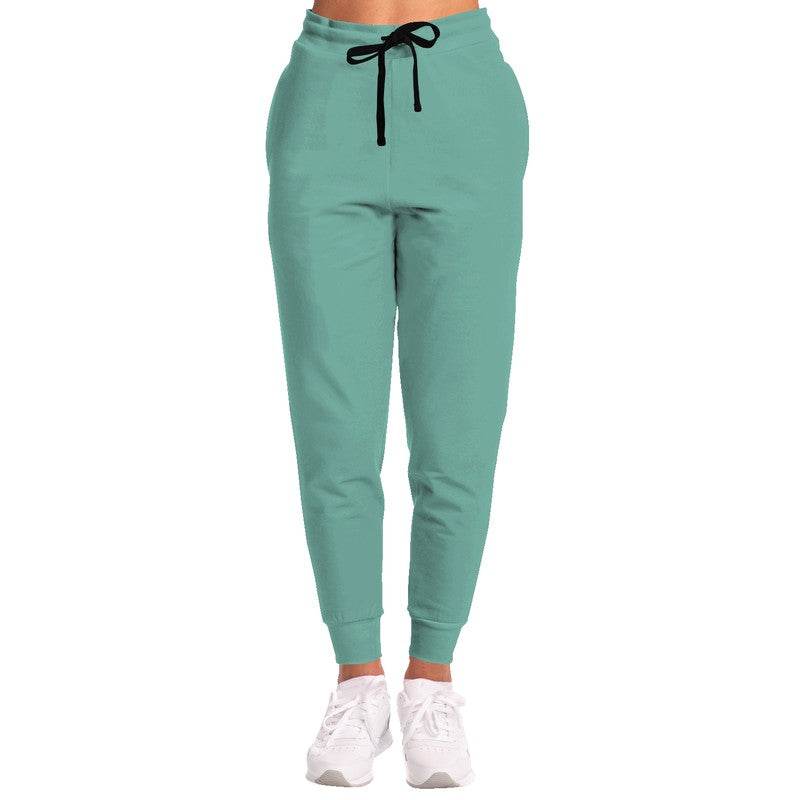 Medium-Light Muted Blue-Green Joggers (BG-MU-ML) - Woman Front