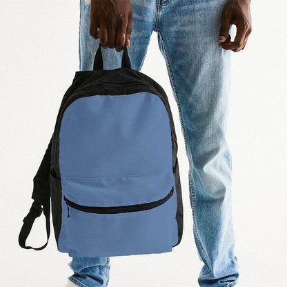 Medium-Light Muted Blue Canvas Backpack (IB2-MU-ML) - Man Holding