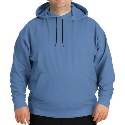 Medium-Light Muted Blue Hoodie PLUS (IB2-MU-ML) - Man Front PLUS