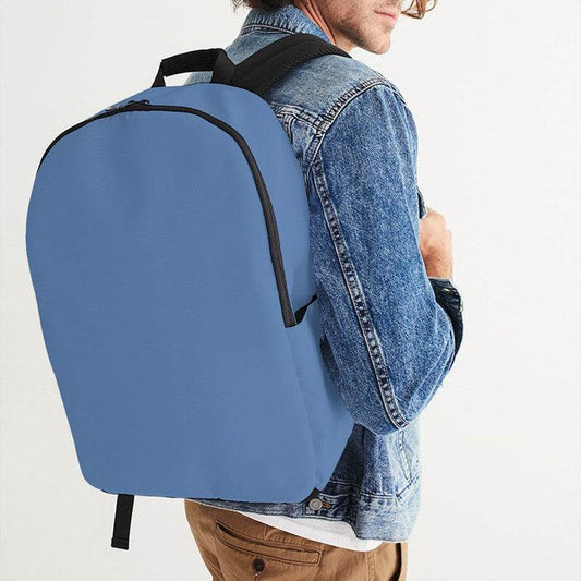 Medium-Light Muted Blue Waterproof Backpack (IB2-MU-ML) - Man CloseUp