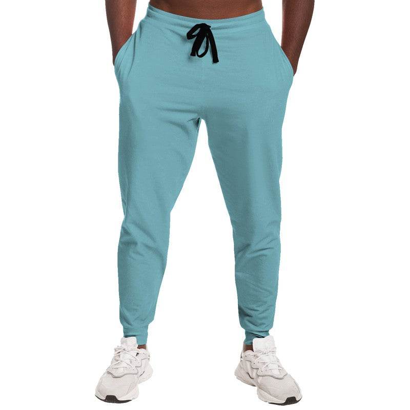 Medium-Light Muted Cyan Joggers (C-MU-ML) - Man Front