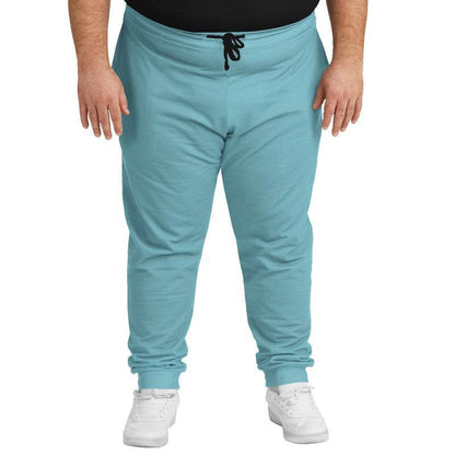 Medium-Light Muted Cyan Joggers PLUS (C-MU-ML) - Man Front PLUS