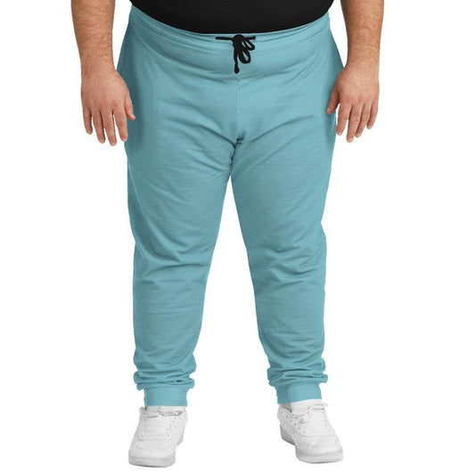 Medium-Light Muted Cyan Joggers PLUS (C-MU-ML) - Man Front PLUS