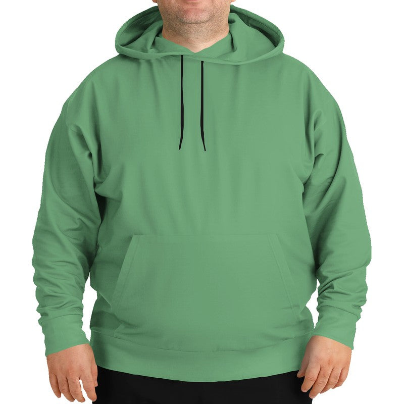 Medium-Light Muted Green Hoodie PLUS (G-MU-ML) - Man Front PLUS