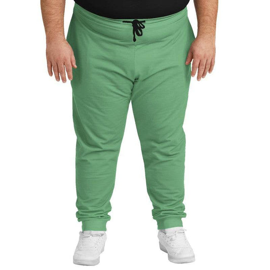 Medium-Light Muted Green Joggers PLUS (G-MU-ML) - Man Front PLUS